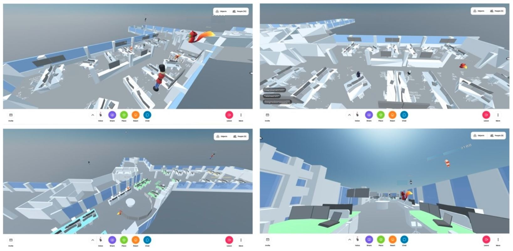 Screenshots from our 3D visualisation tool working with the team to bring the control room to life feature image